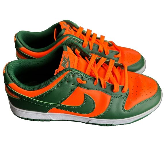 Nike Dunk Low Miami Hurricanes Green/Orange 2022 Size 9 main image 8